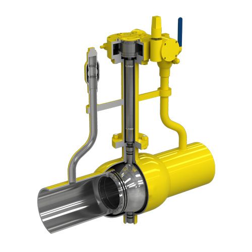 газовый полностью сварной шаровой клапан для прямого подземного монтажа